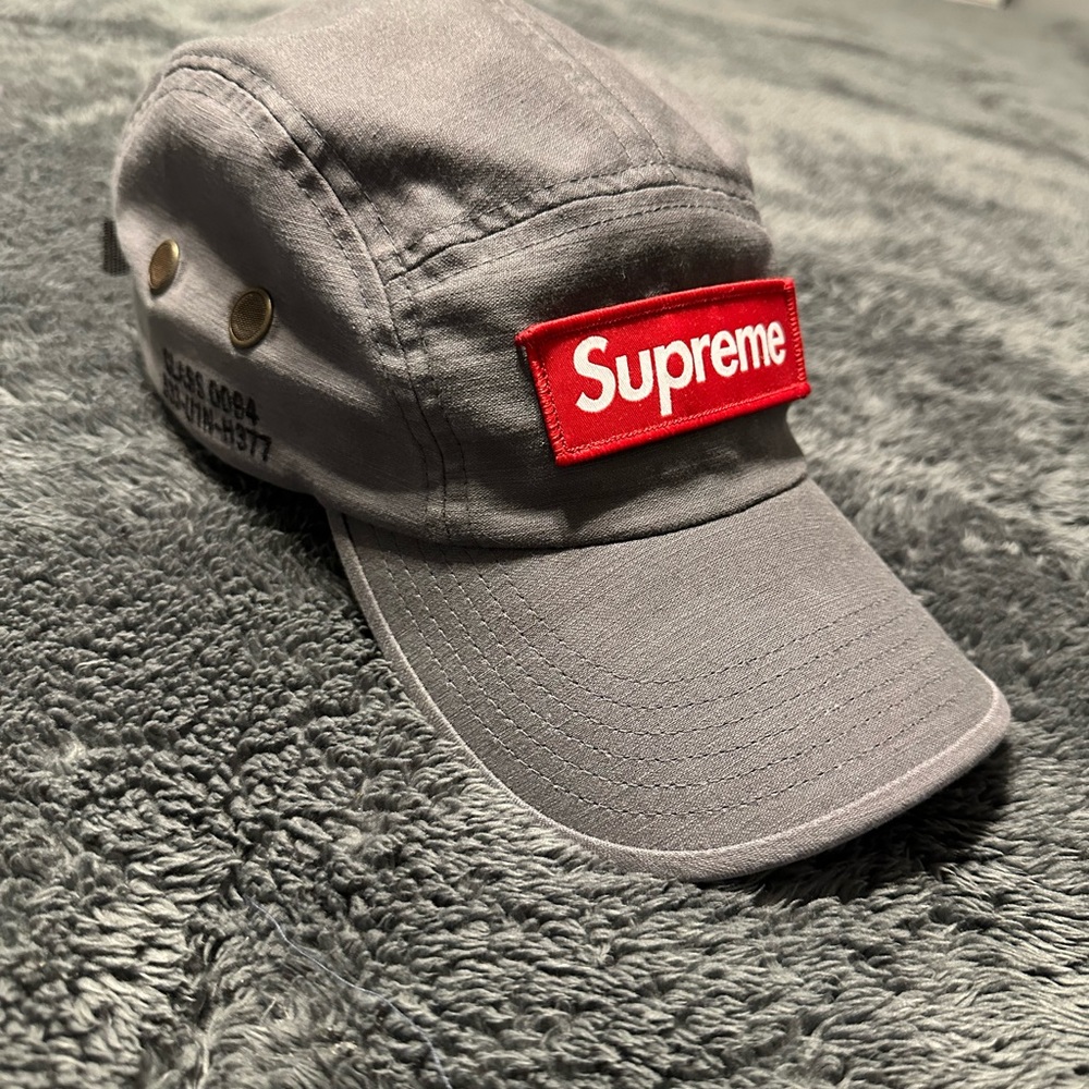 Supreme Military Camp Cap Grey